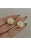 Zircon Stone, Clamshell Model, Steel, Antiallergic, Stylish Earrings - 7