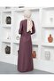 Necklace Crew Neck Dress-lila-4141 - 4