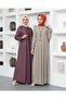 Necklace Crew Neck Dress-lila-4141 - 5