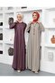 Necklace Crew Neck Dress-lila-4141 - 7