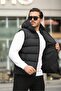 Waterproof Hooded Black Inflatable Vest - 3