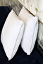 Down Feather Throw Pillow- with Silver Piping