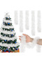 Christmas Lighted Pine Decorative Garland Pine Tree Branch Coiled Wire 5 Meters - 4