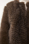 Faux Fur Jacket Dark Khaki Lfn0071 - 6