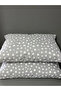 Set of 2 Gray Star Pattern Pillowcases 50X70 cm
