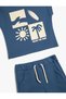 Set of 2 Shorts T-Shirt Printed Cotton - 3