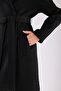 Black Oversize Cashmere Coat - 6