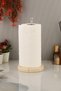 Alaska Silver Plated Beige Marble Paper Towel Holder Kitchen - Bathroom Roll Napkin Holder