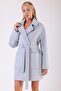Light Blue Cashmere Coat - 2