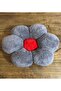 Gray Daisy Pillow - 3