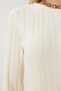Belted Ribbed Long Knitwear Dress Bone Lki̇0020 - 5