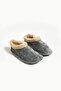 Unisex Gray Slippers Home Boots Home Shoes Thick Light Comfortable Sole