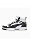 Rebound V6 Mid Jr-Puma White-Puma Black-Shadow Gray Casual Sneakers