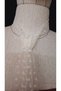 May Luxury Unisex Polka Dot Tulle Tie White - 5