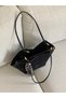 New Season Women's Shoulder Bag with Scarf and Corn Detail - 4
