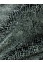 Snake Skin Look Stand Collar Draped Long Sleeve Mini Tulle Dress - 6