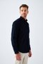 100% Cotton Comfort Fit Men's Shirt with Velvet Embroidery Detail Pockets - 4
