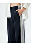 Striped Baggy Fabric Pants with Pockets and Stripe Detail on the Sides - 5