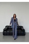 Women's Bag Pocket Padded Shawl Collar Digital Printed Jacket - 5