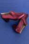 Genuine Leather Classic Medium Heeled Shoes Vdt.62 - 4