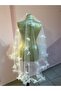 Rose Detailed Pearl Bridal Veil - 5