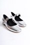 Alvin Silver Metallic Women's Ballerinas