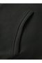 Black Men's Cardigan Los Angeles Printed Loose Fit Lace-Up Hooded Fleece Sweatshirt - 4