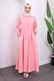Elastic Waist and Powder Sleeve Dress - 2