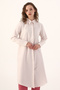 Light Pink Basic Hidden Placket Long Shirt - 2