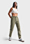 Coral High Waist Khaki Women's Mom Jean - 5