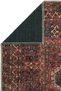 Private Burgundy Distressed Vintage Rug with Ethnic Patterned Woven Design—Authentic Handwoven Chenille Living Room Rug (xxx) - 6
