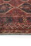 Private Burgundy Distressed Vintage Rug with Ethnic Patterned Woven Design—Authentic Handwoven Chenille Living Room Rug (xxx) - 8