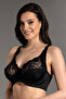 Women's Black Minimizer D Cup Bra - 3