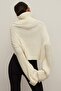 Mad Girls White Turtleneck Sweater Mg1402 - 7