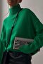 Mad Girls Green Turtleneck Sweater Mg1252 - 8