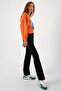 Navy Blue Slit Leg Trousers - 5