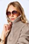 Cotton Soft Textured Zippered Half Turtleneck Women's Sweater Mink |   Mkw539429-01 - 4