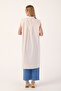 Light Pink Sleeveless Basic Long Shirt Tunic - 4