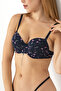 Patterned Push Up Bra - 4