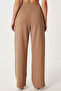 Lycra Comfortable Palazzo Knitted Trousers Biscuit Lrv0019 - 5
