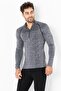 Men's Ultimate Zip Collar Long Sleeve Seamless Sports T-Shirt - 6