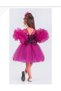 Balloon Sleeve Sequin Girl's Dress - 3