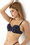 Patterned Push Up Bra - 3