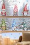 Christmas Gnomes and Snowflakes with Colorful Hat Glass Wall Sticker Set Christmas Ornament Christmas Gift - 3
