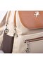 Women's Backpack Double Compartment Sports Bag Sand Brown Tan Dona (23X26X14 cm) - 6