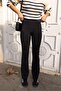 Black High Waist Corset Detailed Spanish Leggings