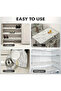 Marble Design Non-Slip Shelf Liner Roll - Drawer Mat for Kitchen, Refrigerator & Cabinets, 1 Roll - 5