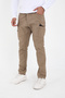 Camp592 Outdoor Softshell Water and Wind Resistant Winter Men's Beige Tactical Pants with Fleece Inside - 3