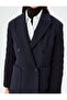 Pocketed Buttoned Double Breasted Sleeves Knitwear Stamp Jacket - 5