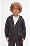 Boy's Soft Textured 3-String No-Rise Hooded Combed Cotton Cardigan